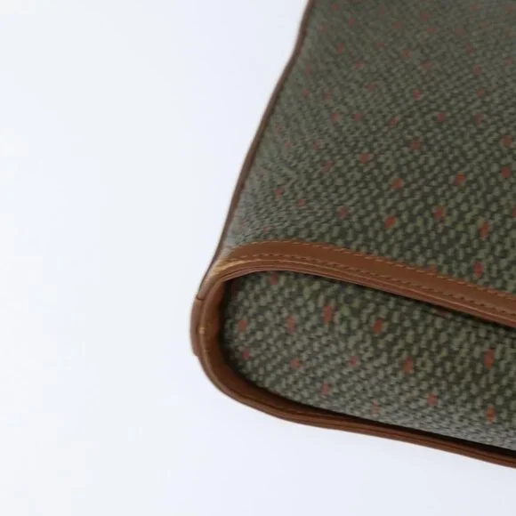 Authentic SAINT LAURENT Shoulder Bag PVC Leather Brown Gold - Picture 6 of 16